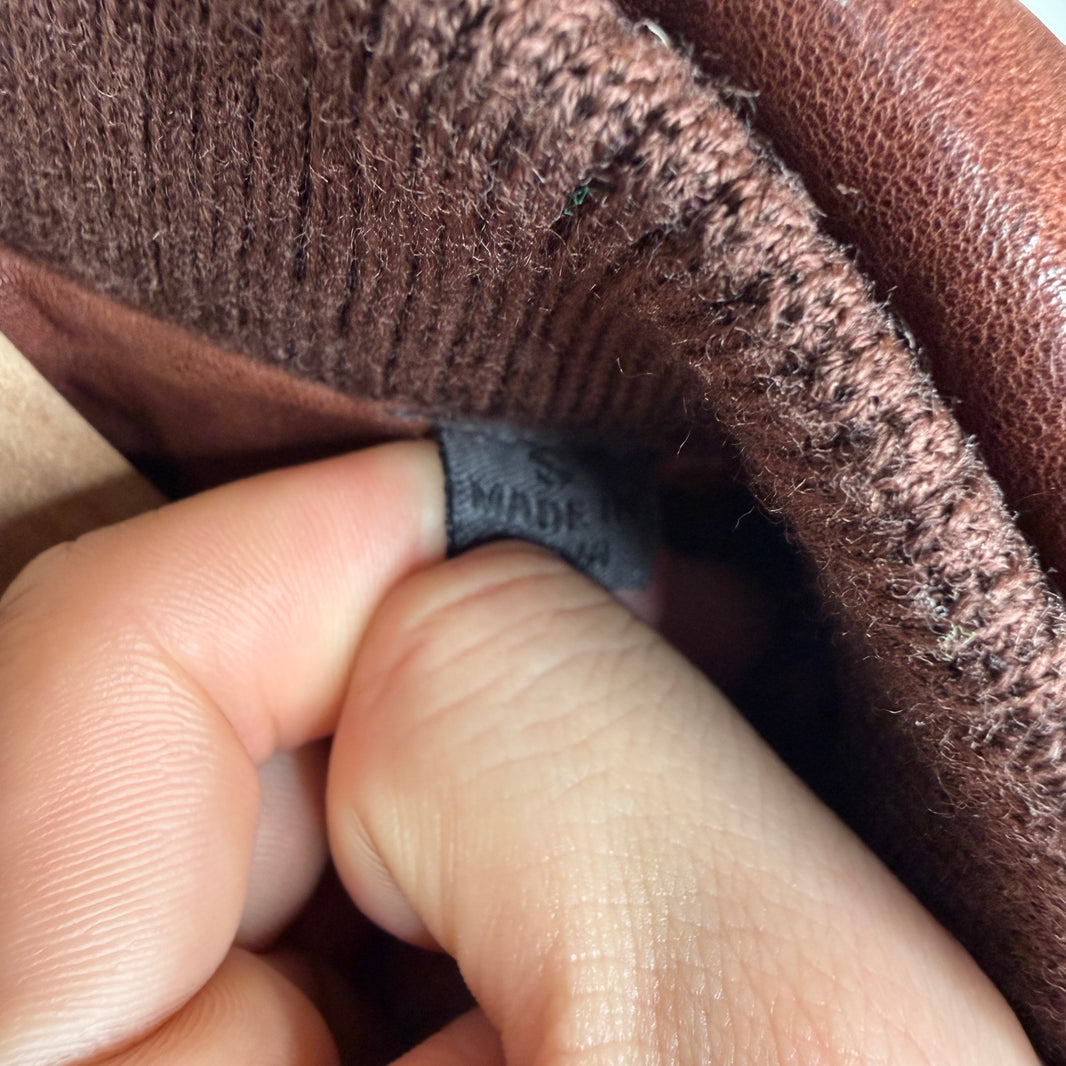 Andrew Marc Rust Leather Jacket