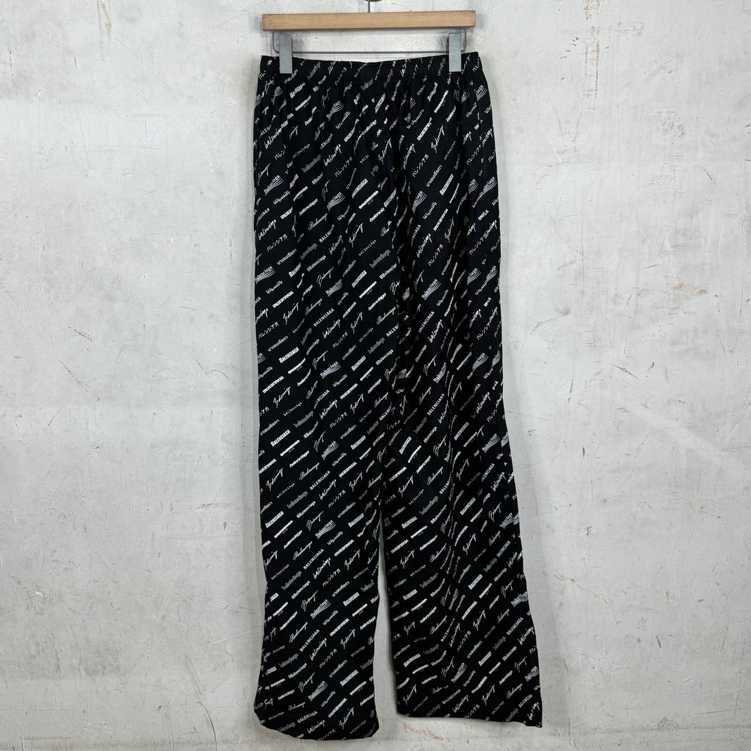 Balenciaga Multi Logo Script Pants