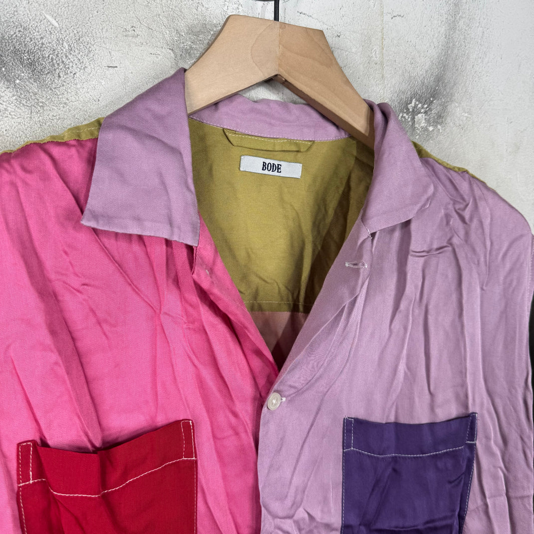 Bode Colorblocked Viscose Shirt