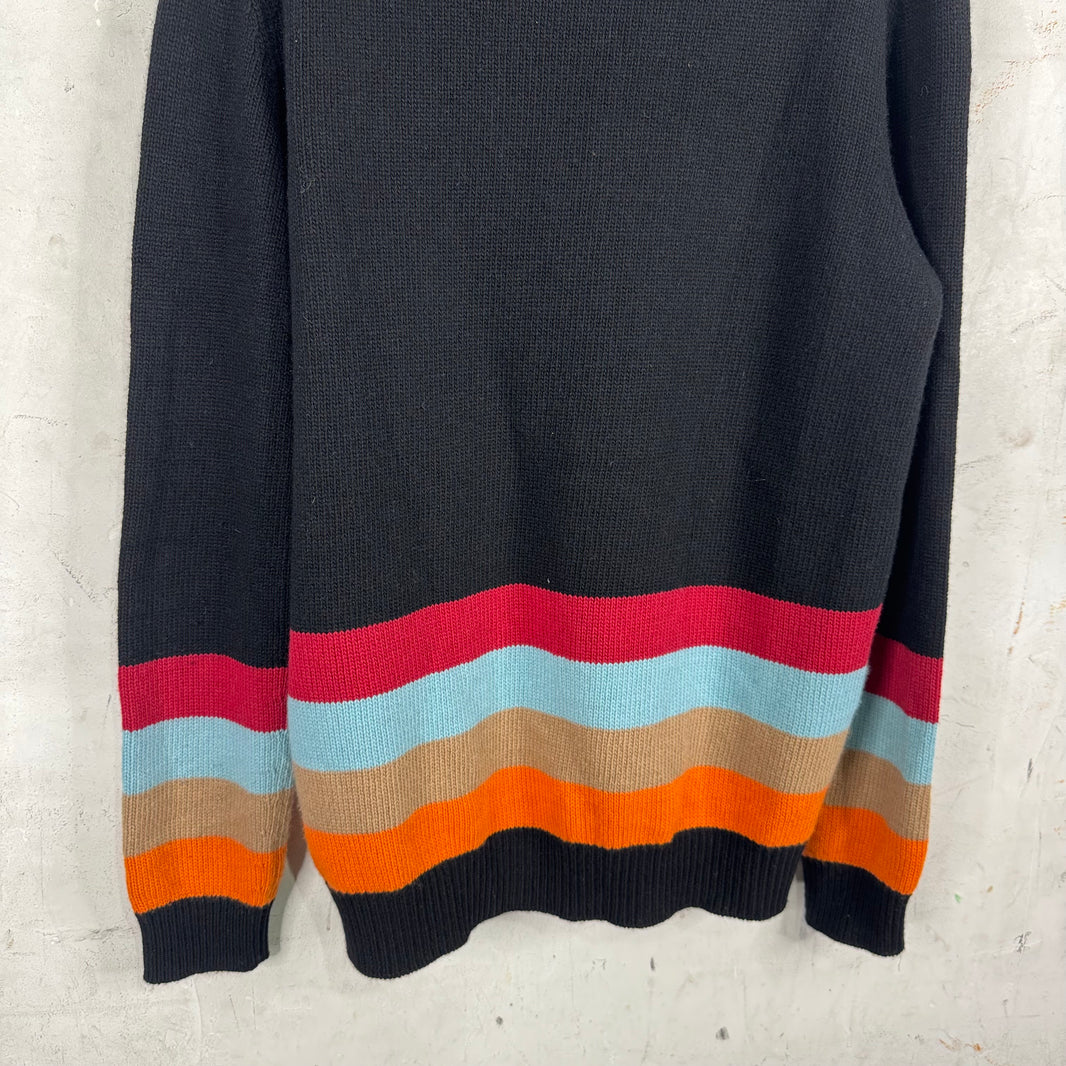 Prada 22' Raf Striped Wool Sweater