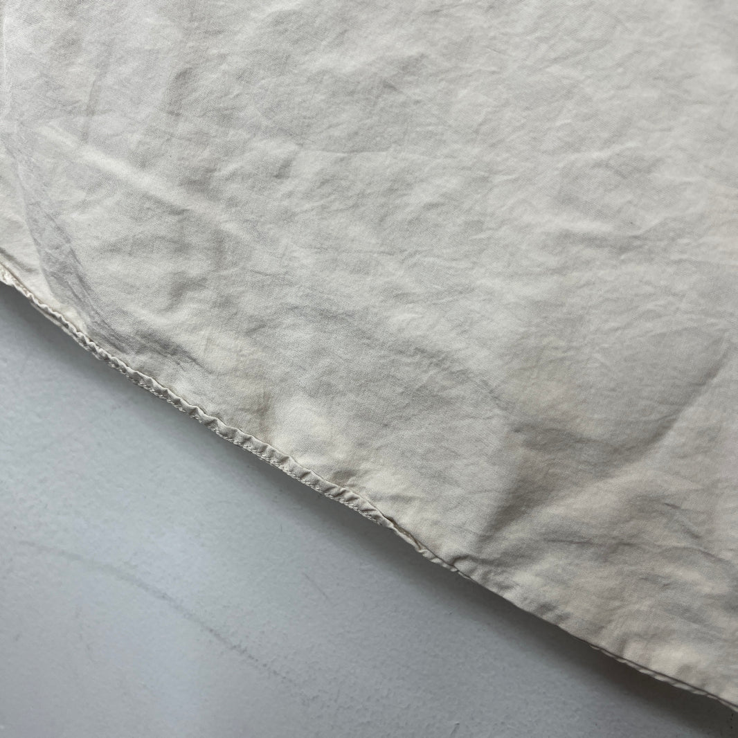 Zegna Beige Silk Button Up Shirt
