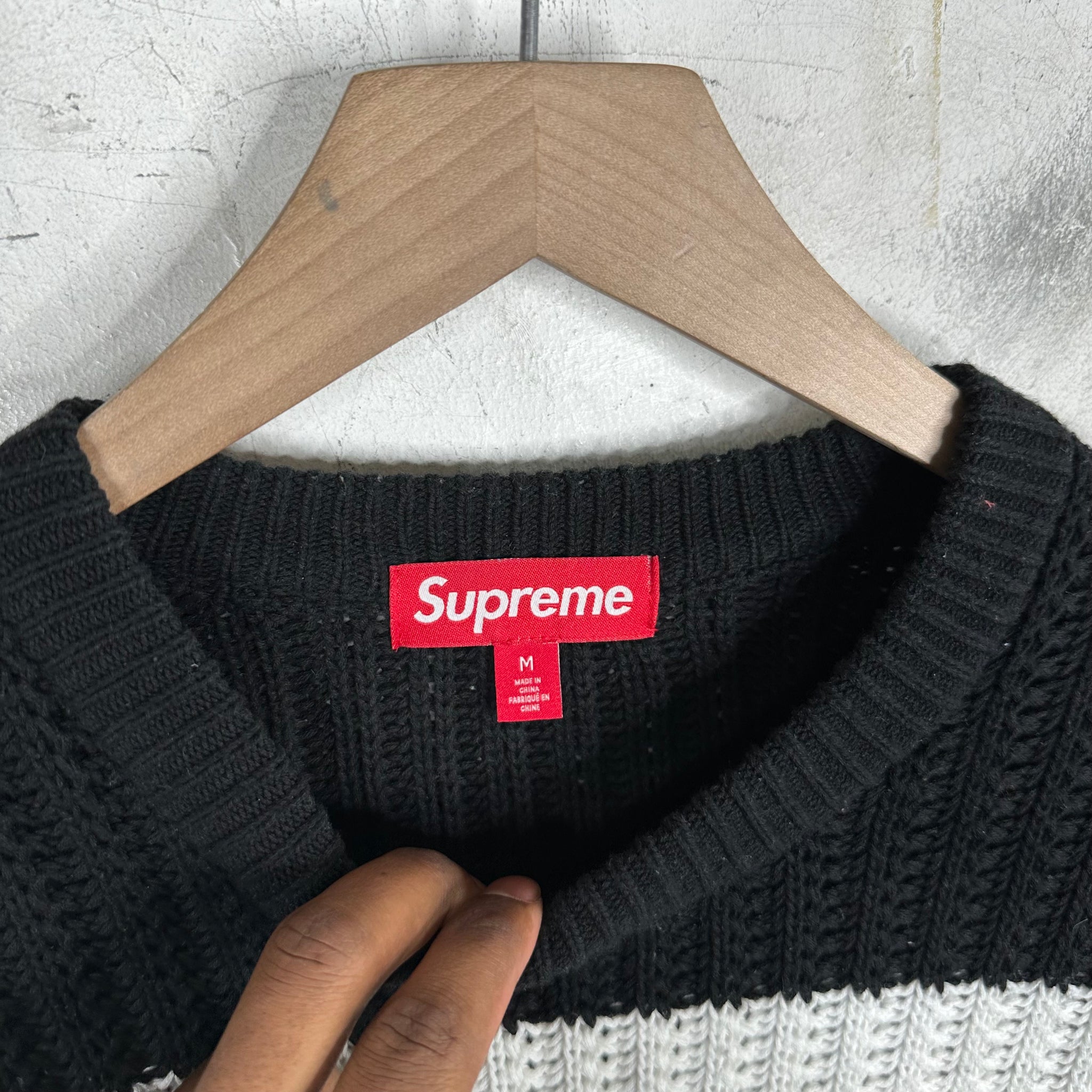 Supreme Loose Gauge Stripe Small Box Sweater (SS25) - $148