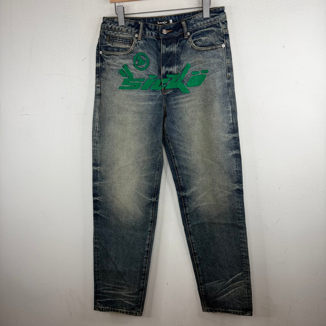 Sicko Embroidered Jeans