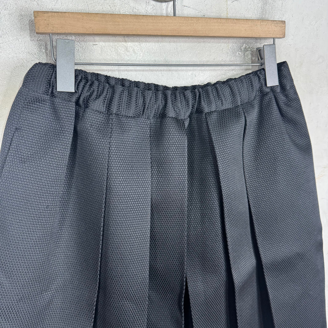 CDG Pleated Woven Poly Skirt