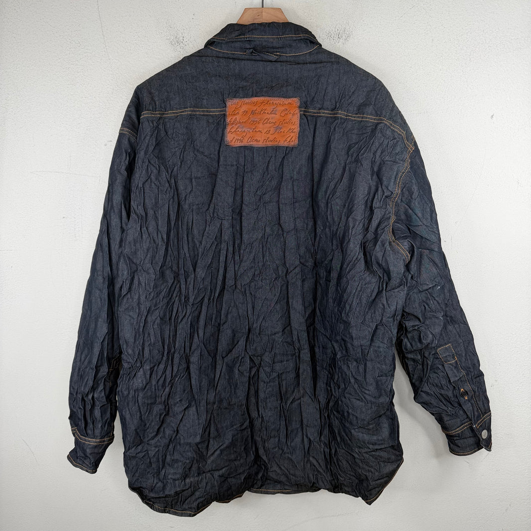 Acne Studios Wrinkled Padded Denim Jacket