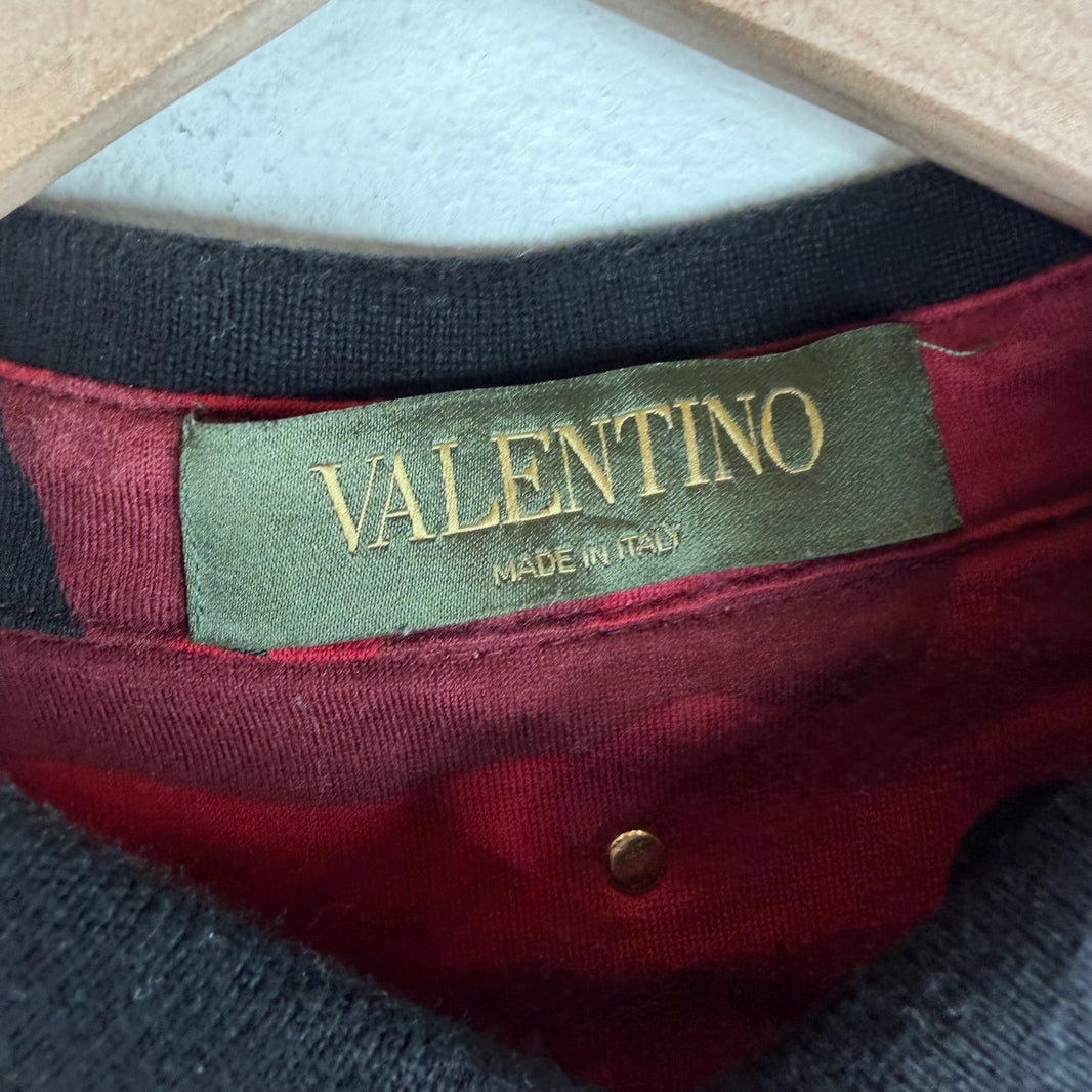 Valentino Red Camo Polo Shirt