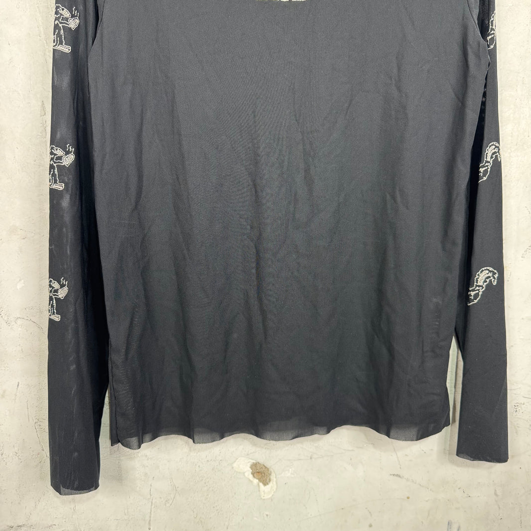 ERD Skunk Mesh Mockneck L/S Shirt
