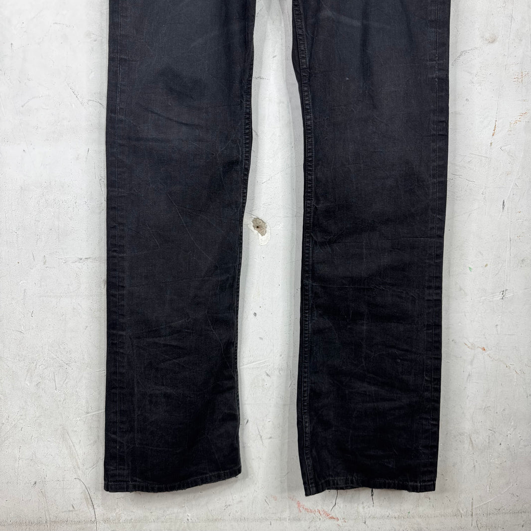 Balenciaga Black Whiskered Flare Jeans