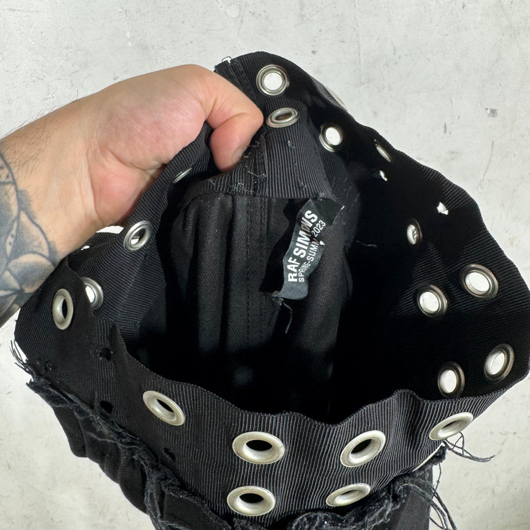 Raf Simons Grommet Waisted Baggy Jeans
