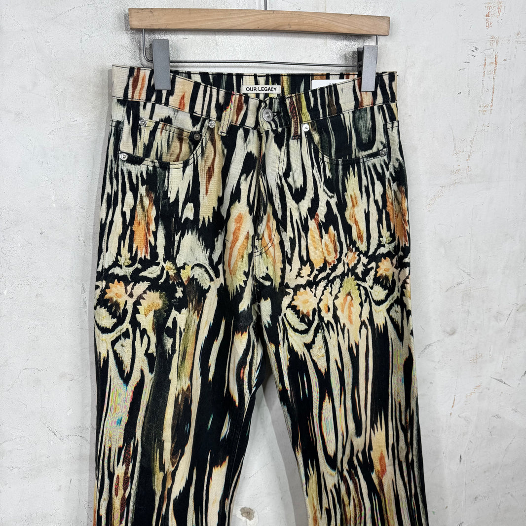 Our Legacy Third Cut Printed Pattern Jeans