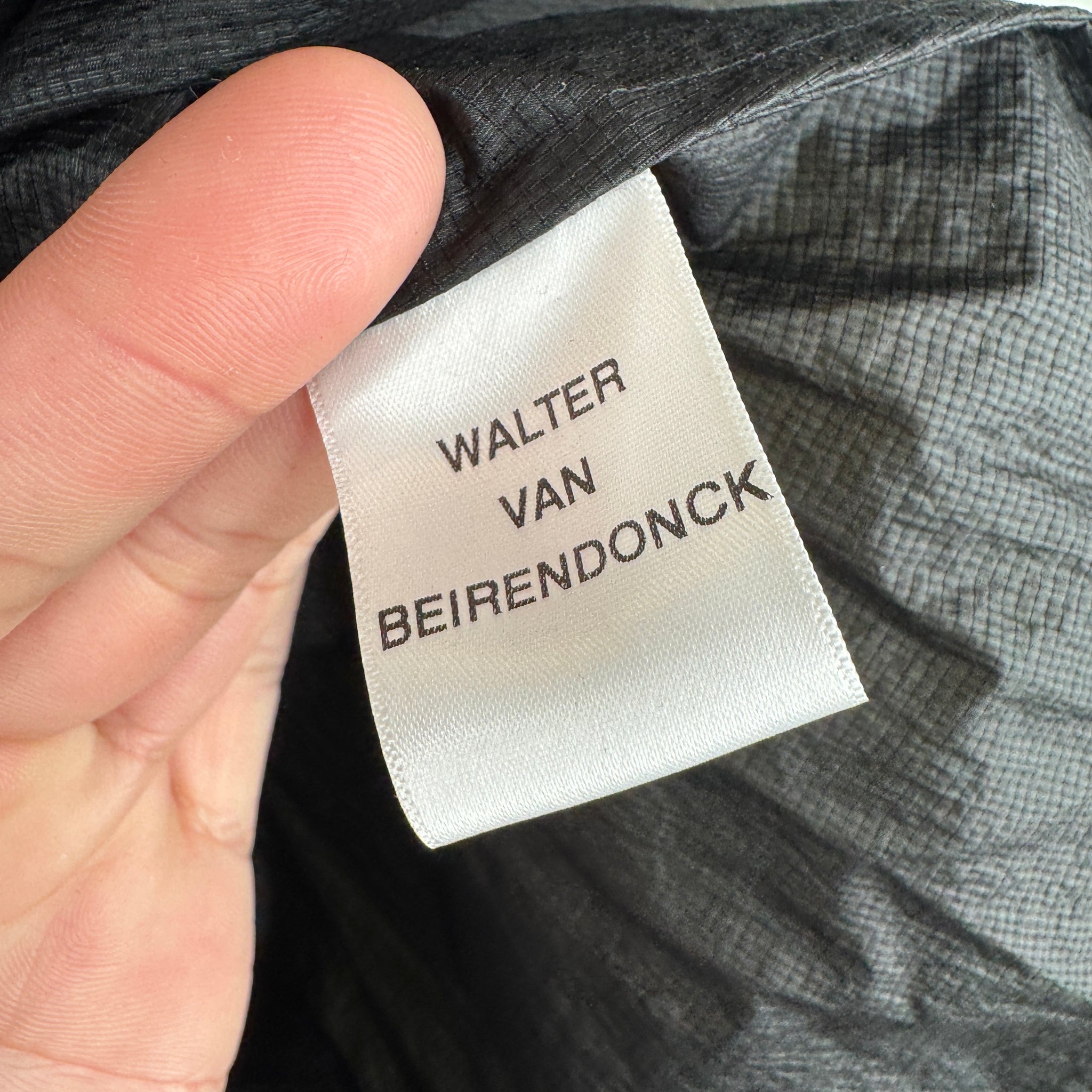 Walter Van Beirendonck Black Wrinkle Button Up