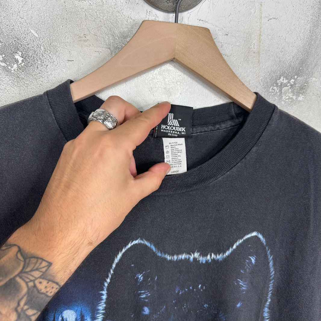 Vintage Harley Davidson Wolf Cutoff T-Shirt