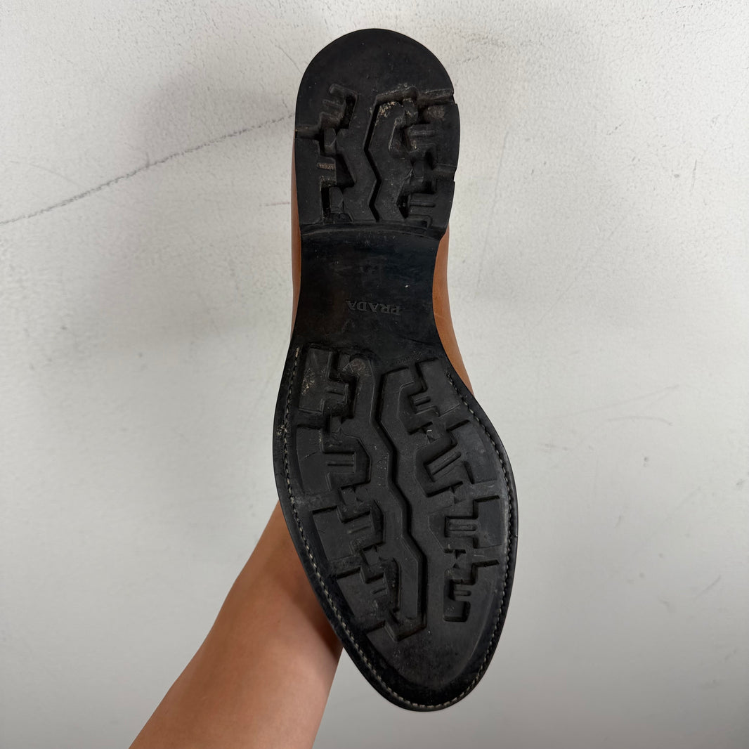 Prada Brown Para Derbies