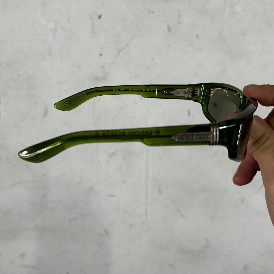Chrome Hearts Translucent Green T.Hutch Sunglasses
