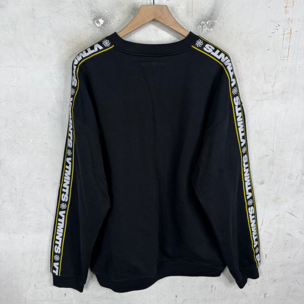 Vetements Spiral Sleeve Logo Crewneck