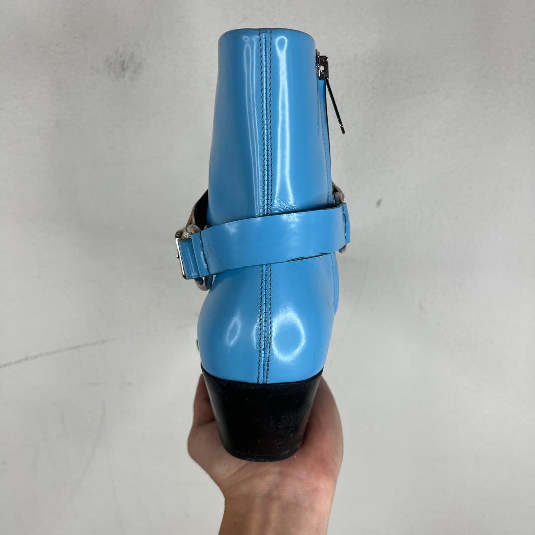 Calvin Klein 205W39NYC Blue Harness Spazzolotto Boots