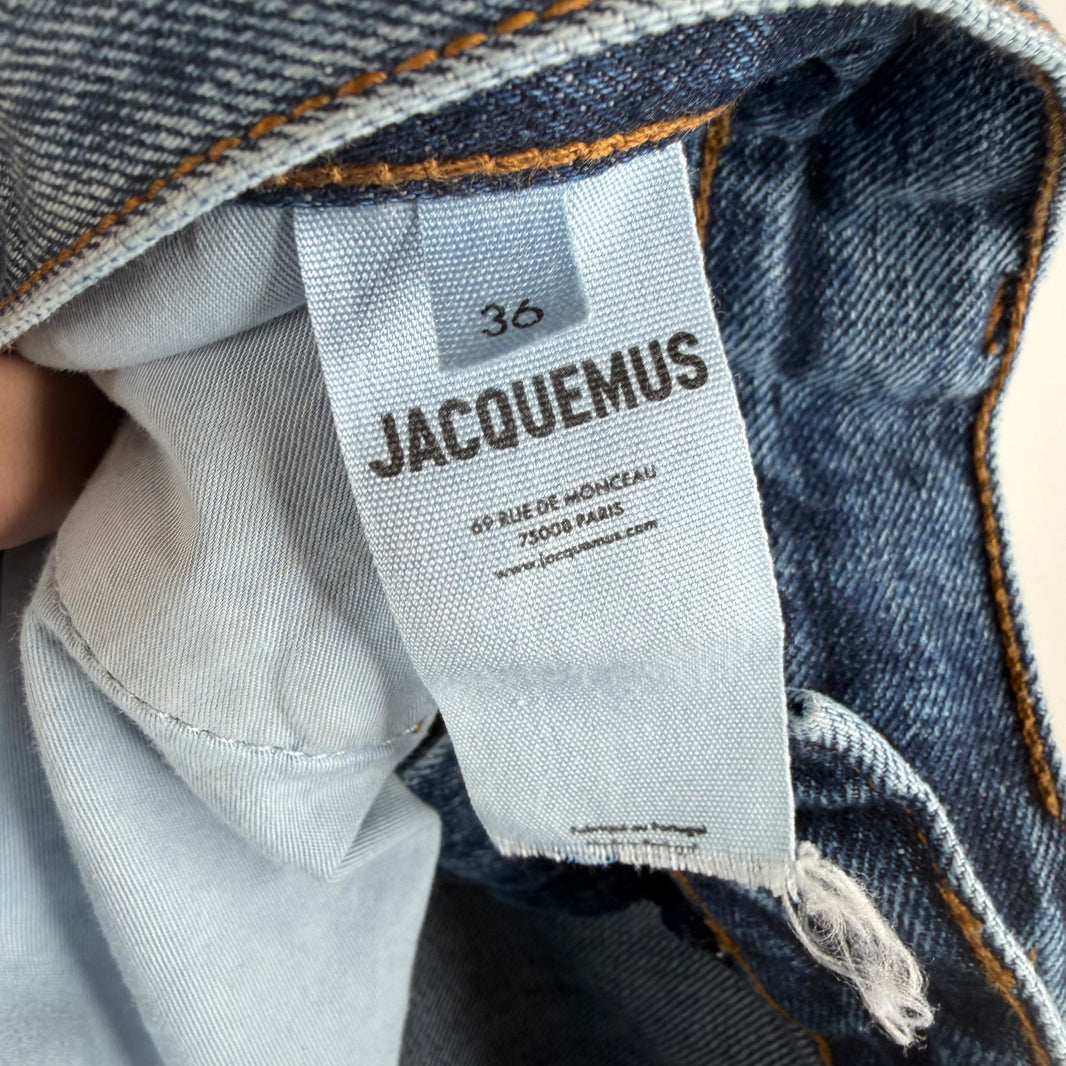 Jacquemus Le Raphia Blue Wash Jeans