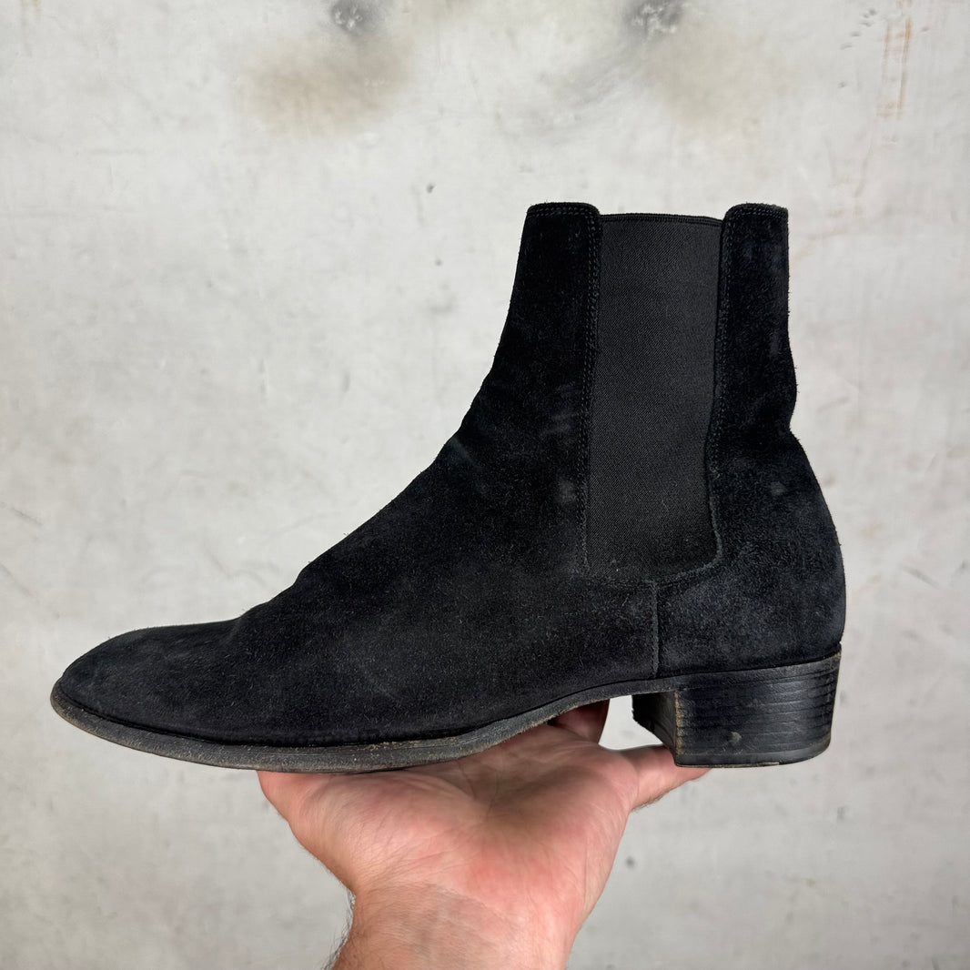 Saint Laurent Suede Chelsea Boots