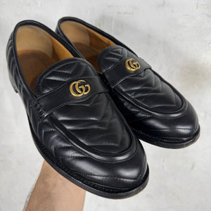 Gucci Quilted Interlock Logo Loafers