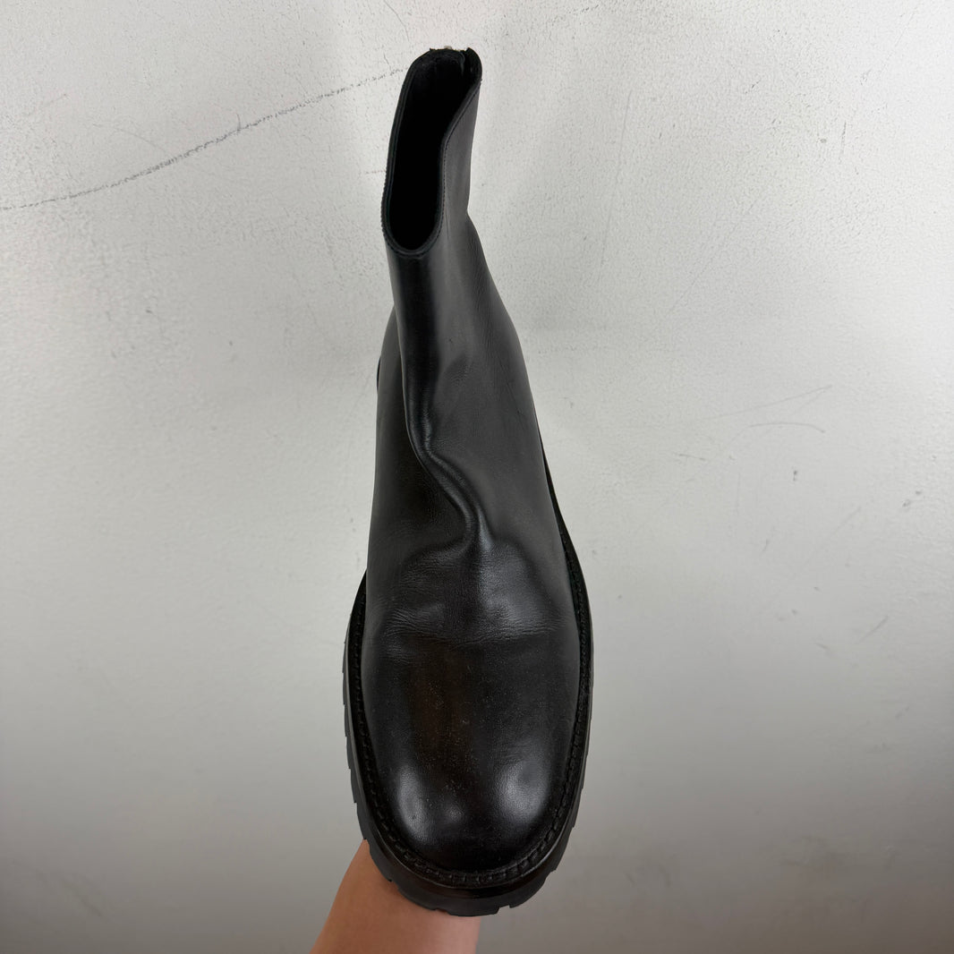 Ann Demeulemeester Back Zip Leather Boots