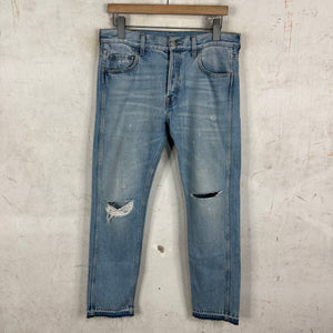 Gucci Release Hem Distressed Jeans