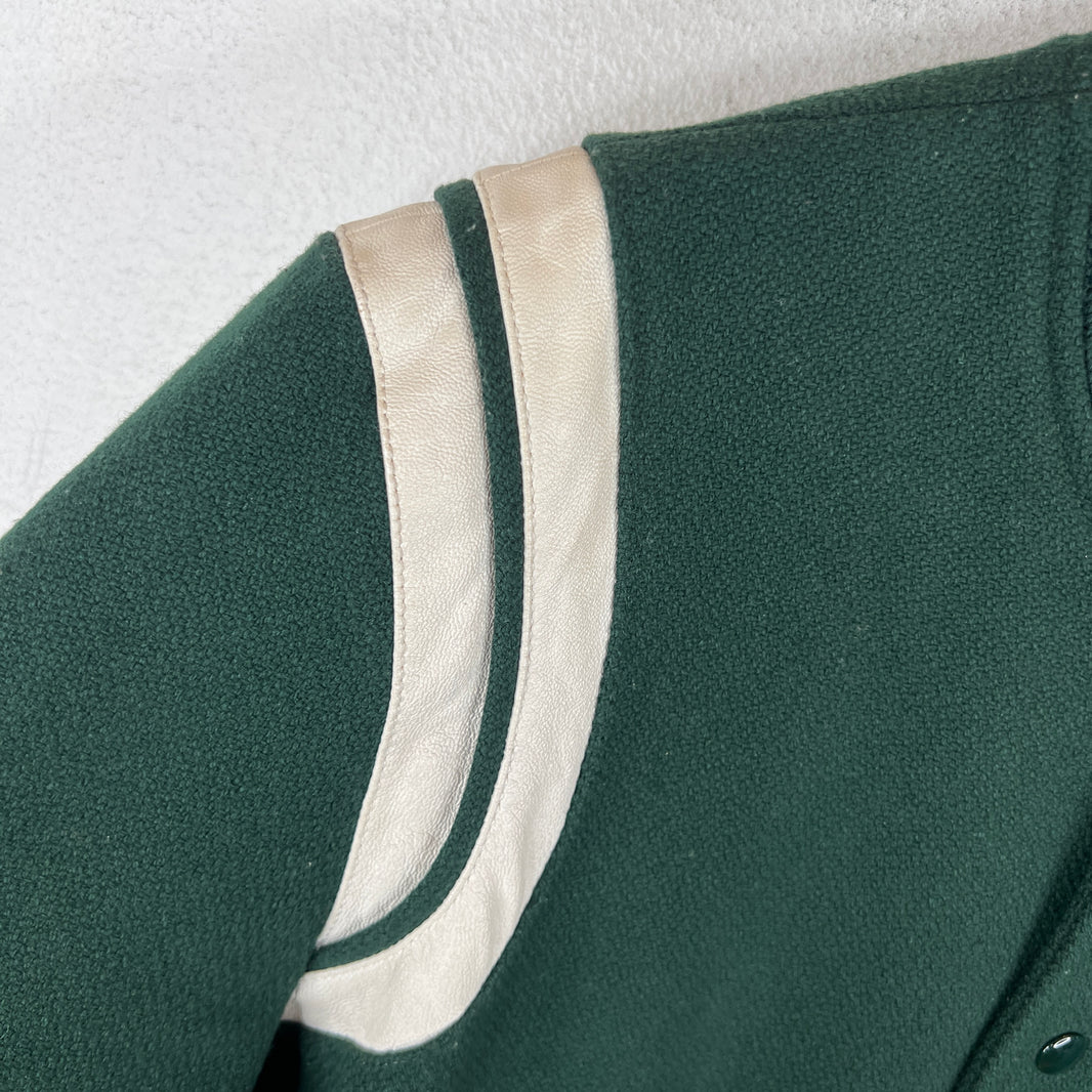 Saint Laurent Forest Green Teddy Jacket