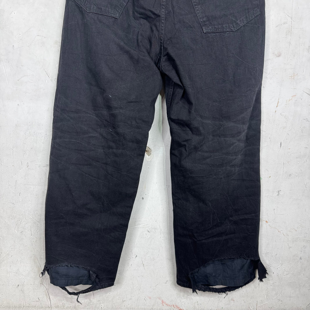 Balenciaga Distressed Double Layered Trouser Jeans