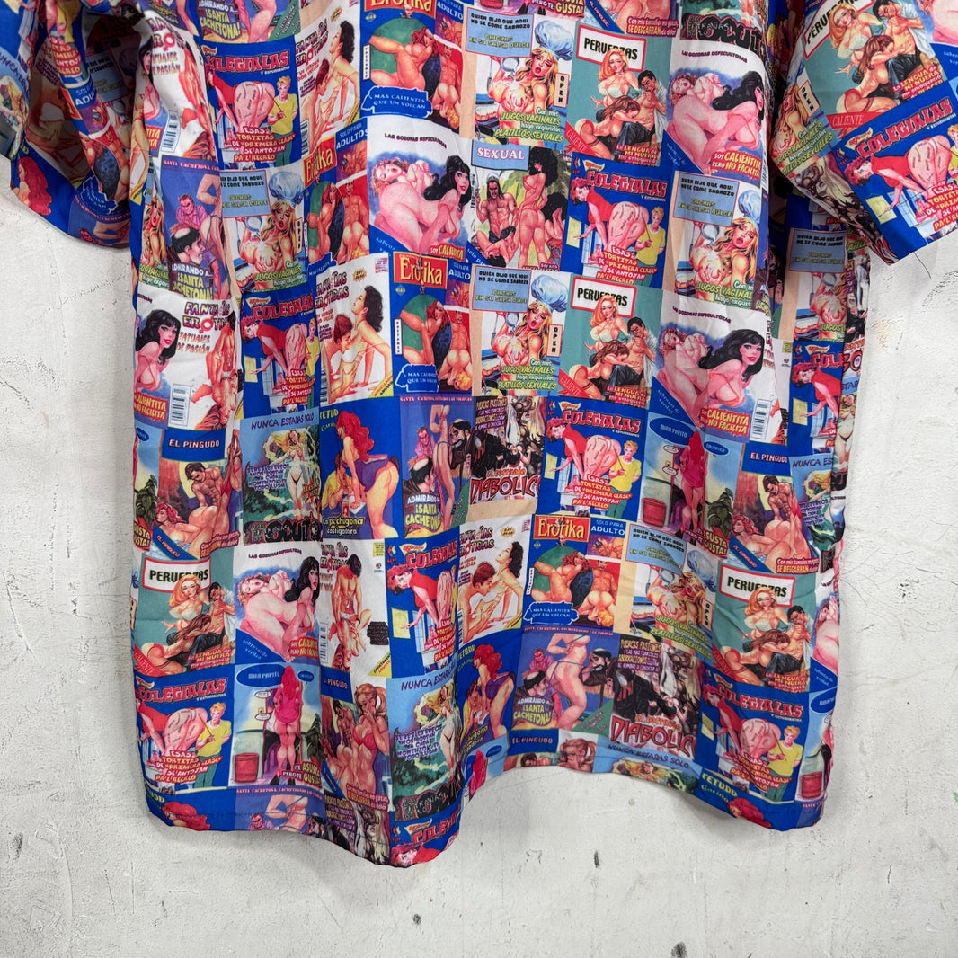 Vintage Adult Magazine Button Up