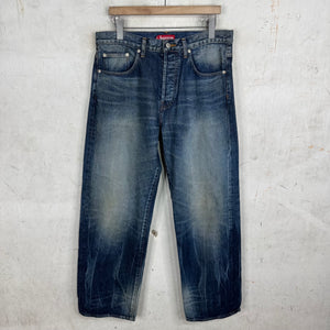 Supreme Faded Blue Selvedge Jeans