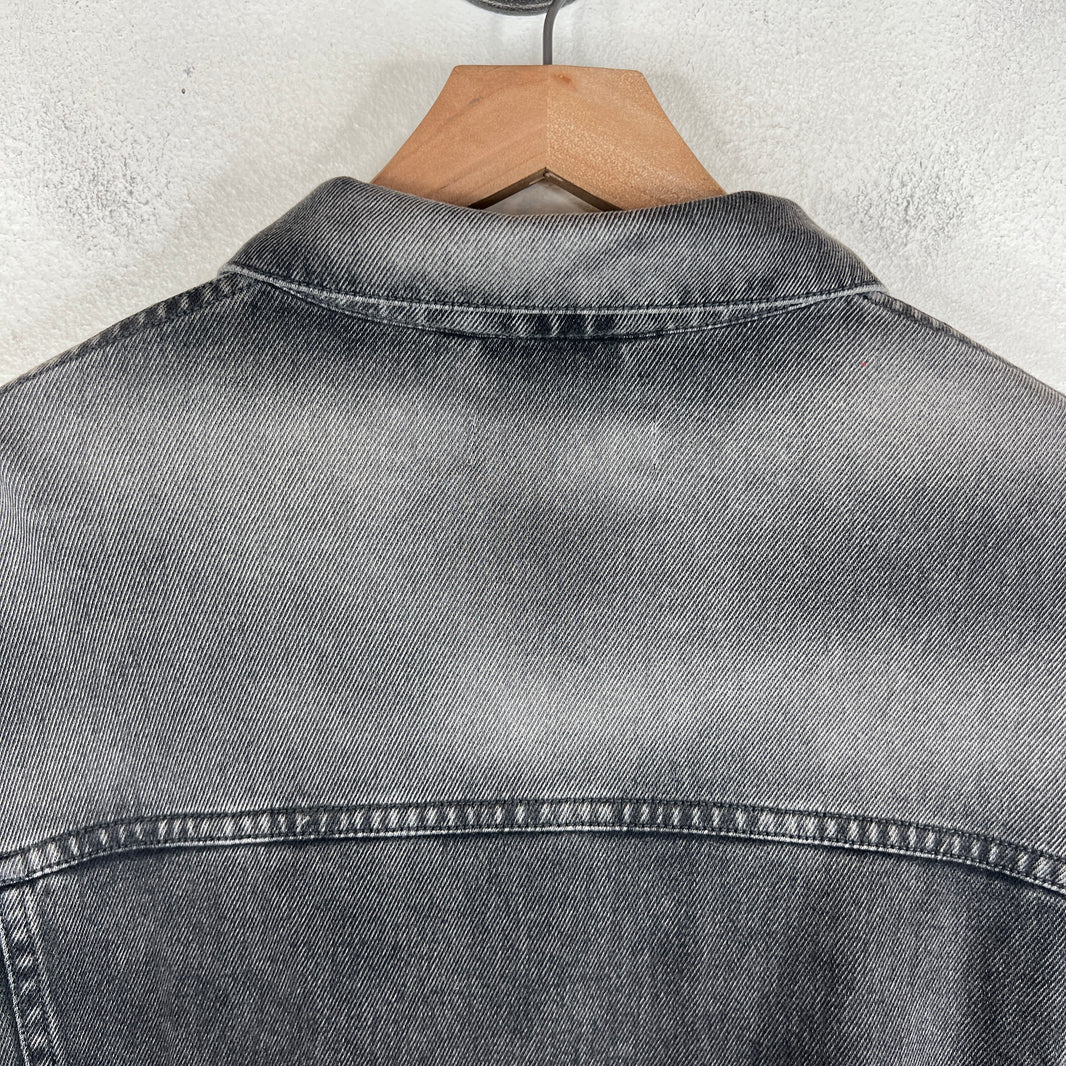 Balenciaga Sample Thin Black Wash Denim Jacket
