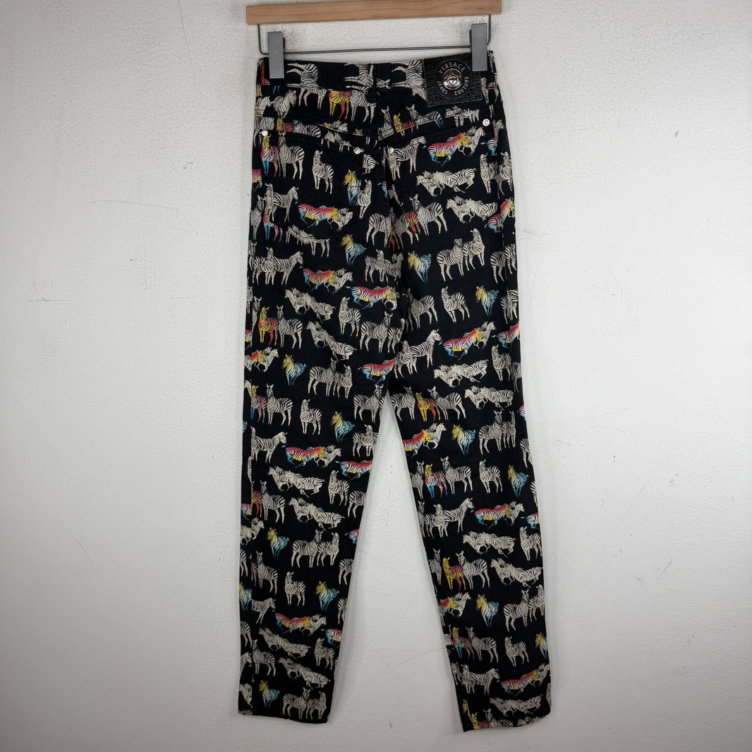 Versace AOP Zebra Jeans