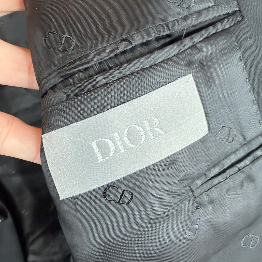 Christian Dior Black Wool Suit Set