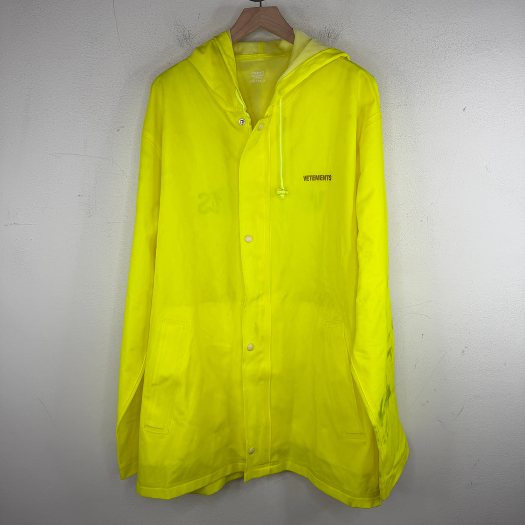 Vetements Neon Rain Coat