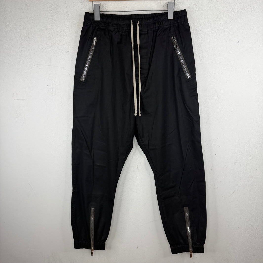 Rick Owens Black Drawstring Trackpants