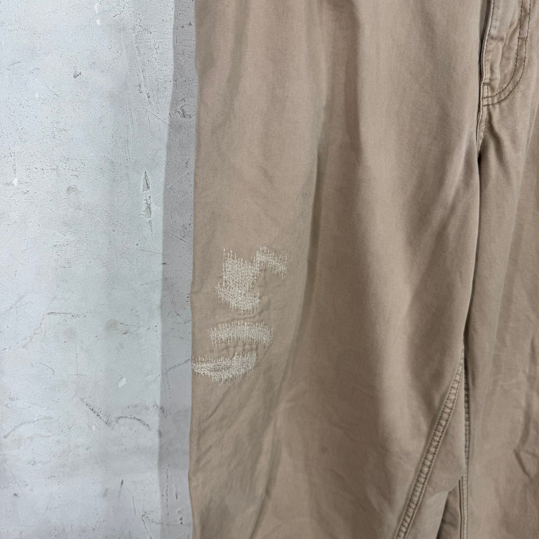 Acne Studios Repair Stitched Khaki Pants