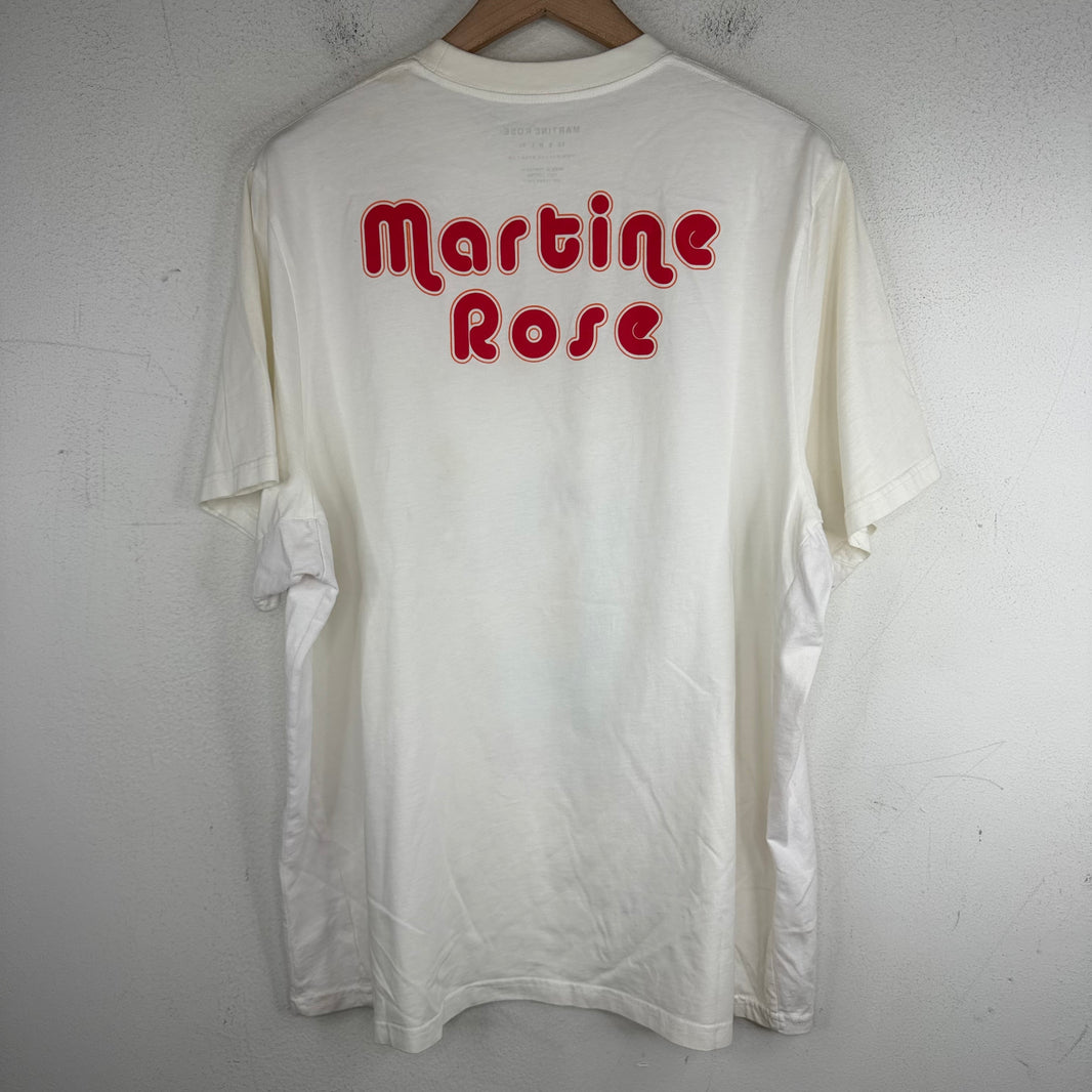 Martine Rose White Promising Britain Clown T-Shirt