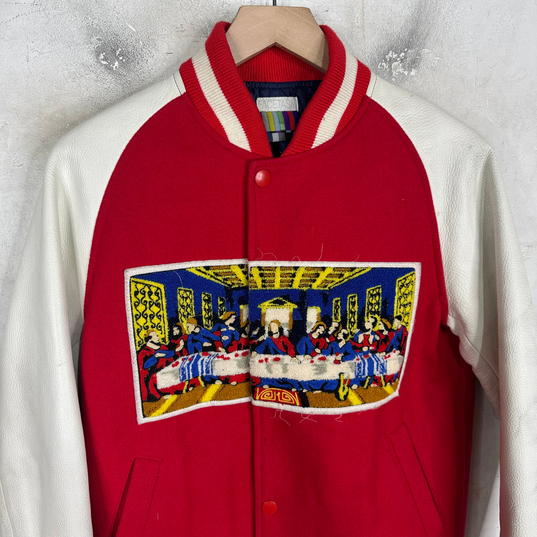 Facetasm Last Supper Varsity Jacket
