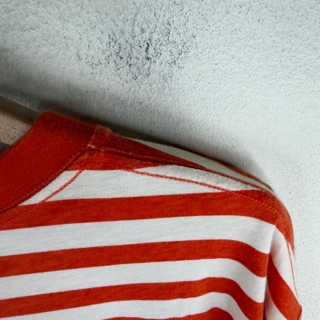 Martine Rose Orange Striped T-Shirt