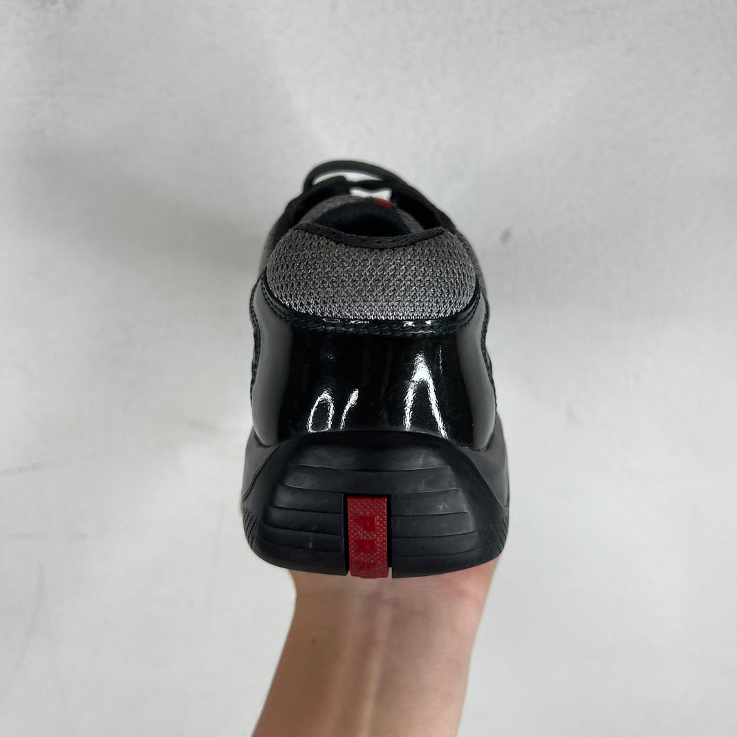 Prada Grey Patent Leather America's Cups