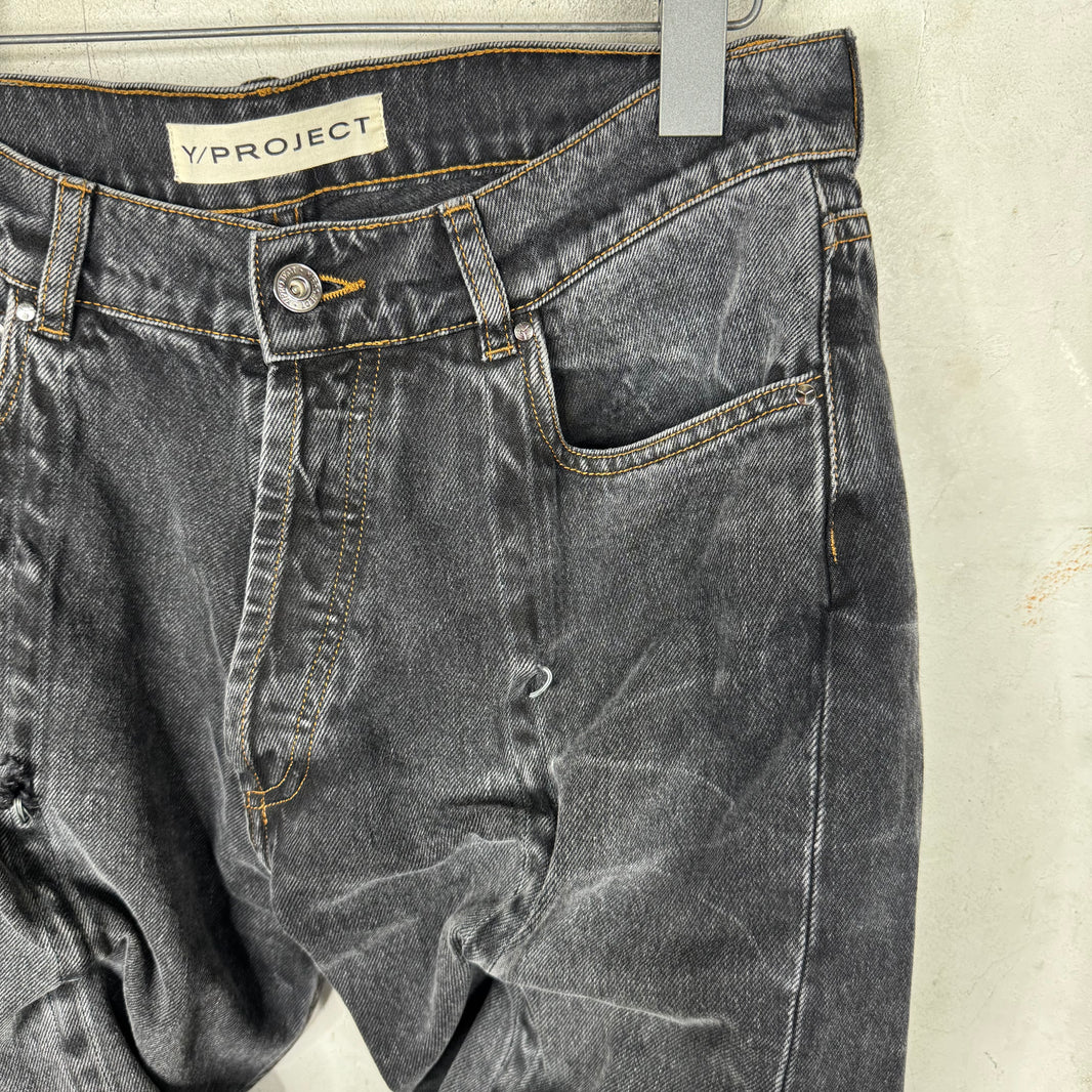 Y/Project Charcoal Wire Jeans