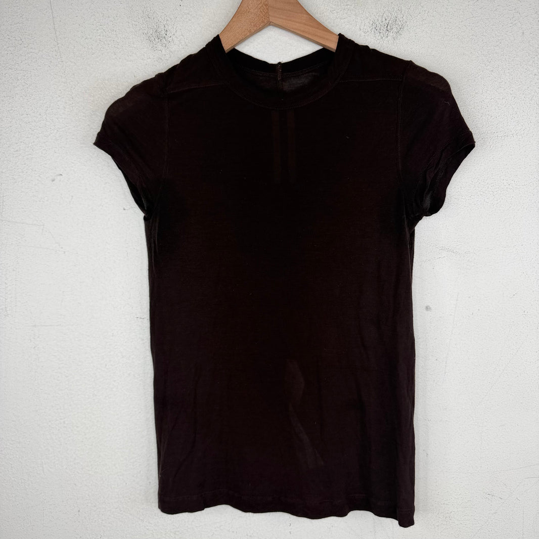 Rick Owens Oxblood Level T-Shirt