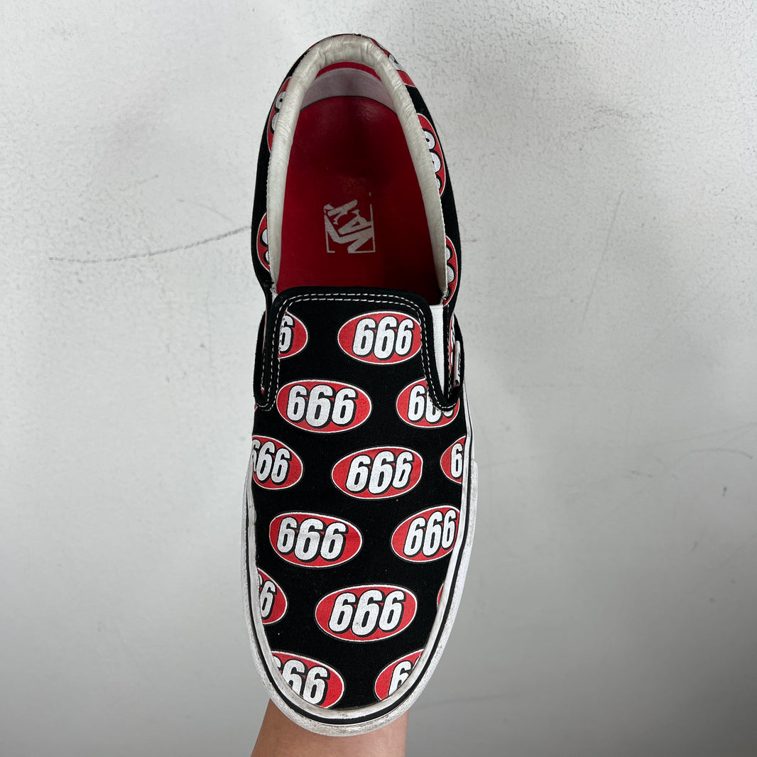 Supreme Vans Black 666 Slip On Sneakers