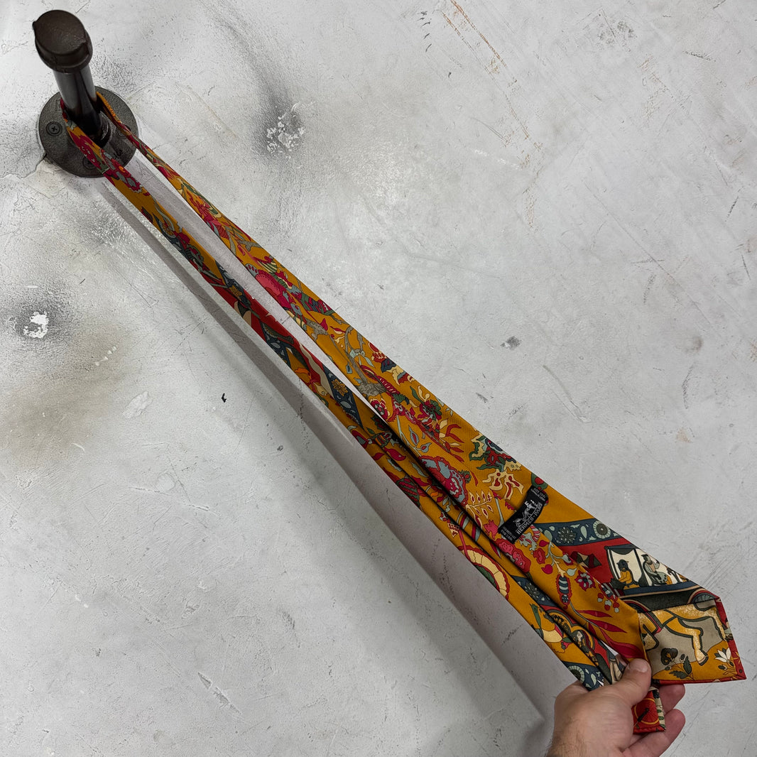 Hermes Art Deco Silk Tie