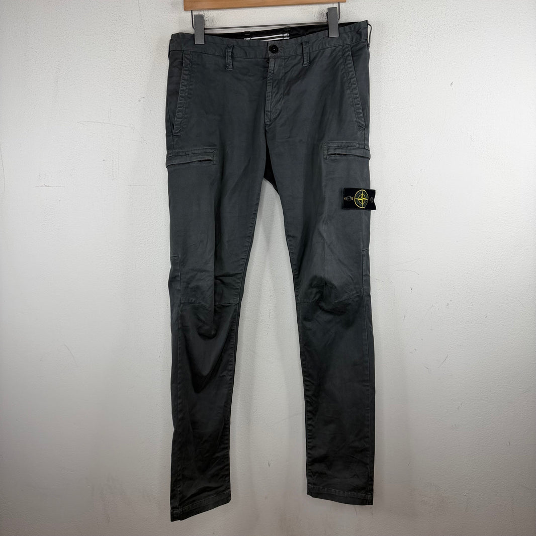 Stone Island Gray SK Cargo Pants