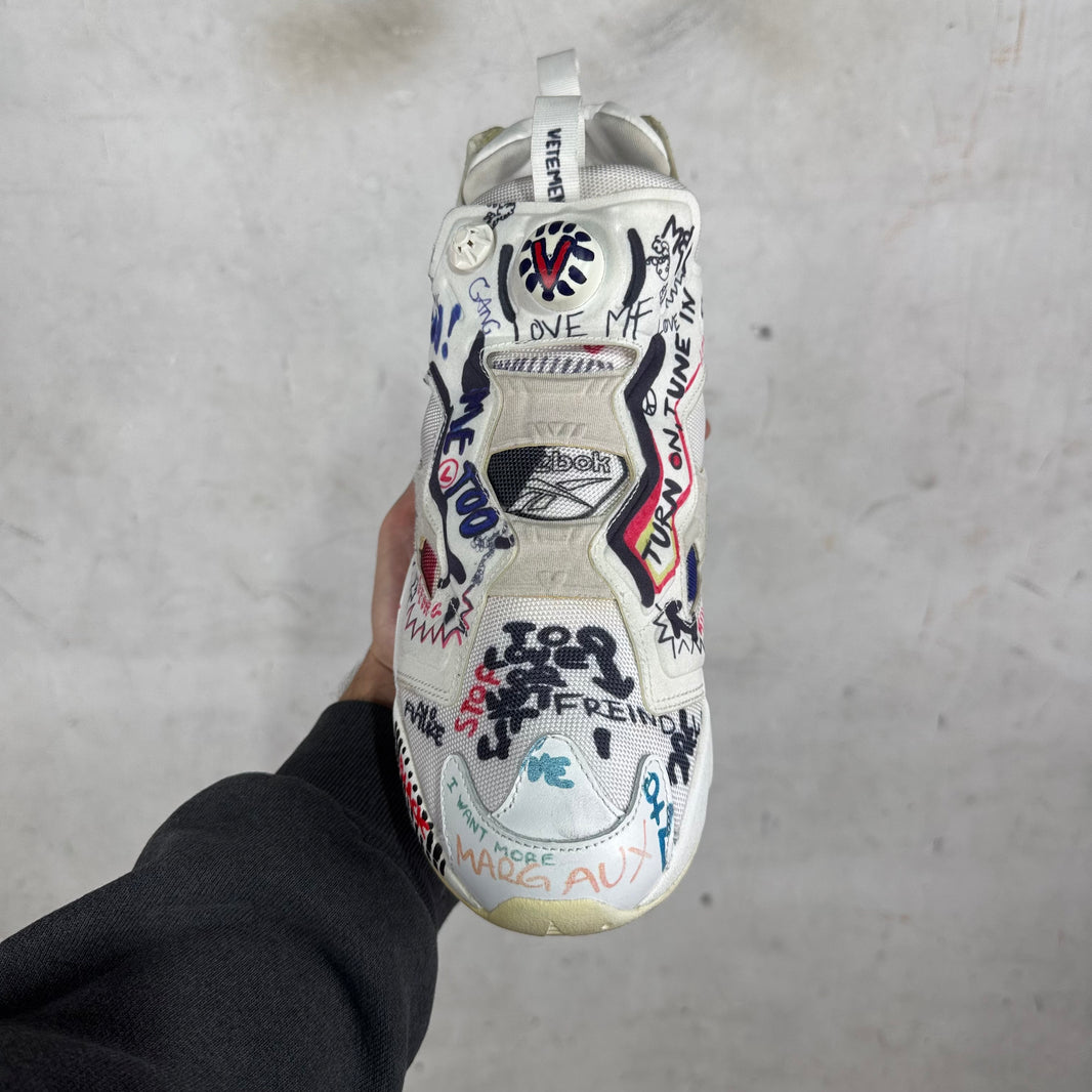 Vetements x Reebok Graffiti Pumps