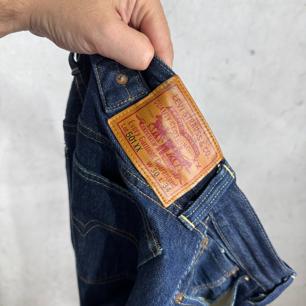 Levis Darkwash Selevedge 501 Jeans