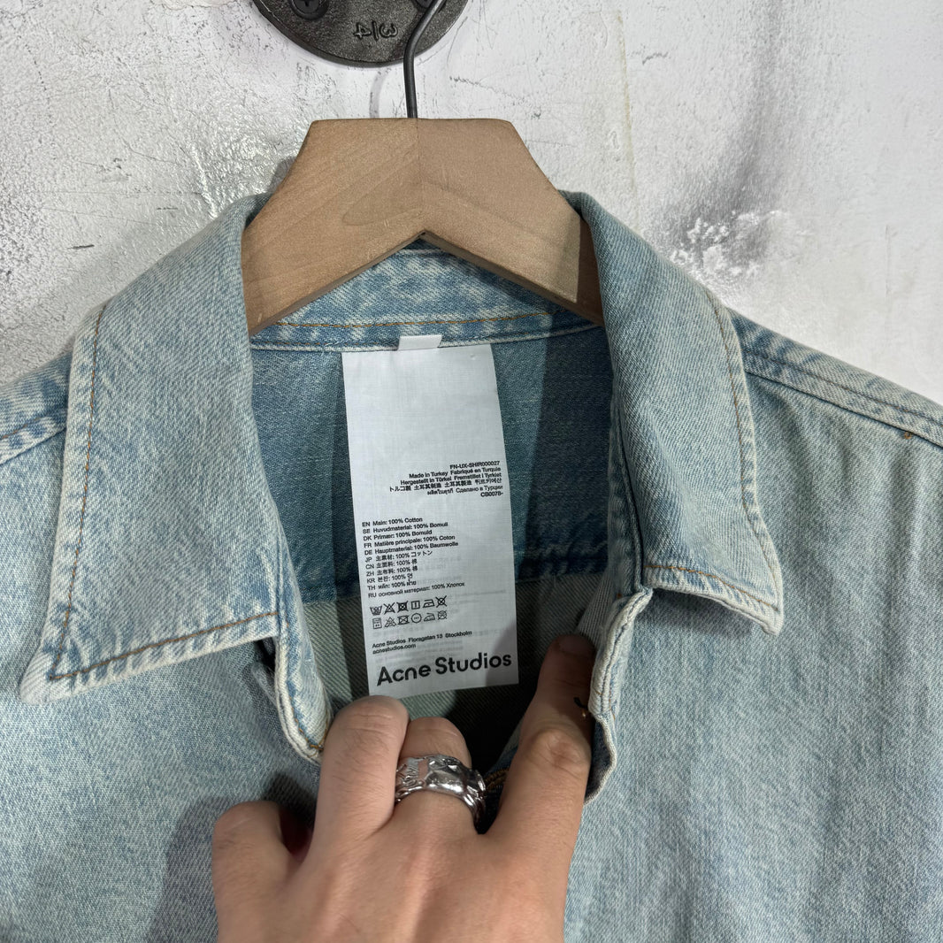 Acne Studios Light Wash Short Sleeve Overshirt