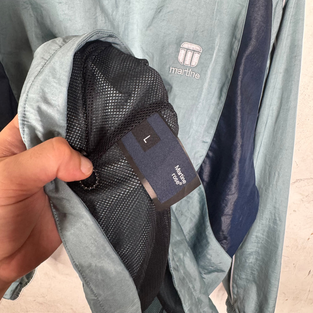 Martine Rose Teal Windbreaker Jumper