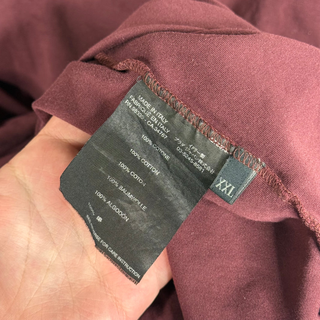 Prada Burgundy Polo Shirt