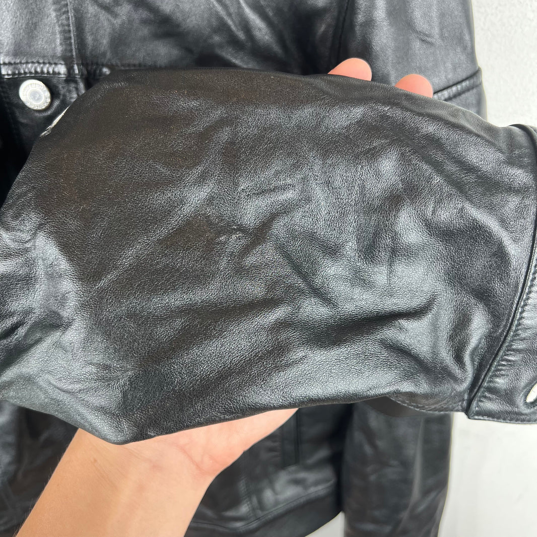 Givenchy Lambskin Strap Trucker Jacket